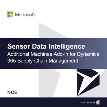 Sensor Data Intelligence Additional Machines Add-in for Dynamics 365 Supply Chain Management (NCE)